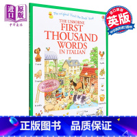 [正版]看图识1000意大利语单词 意大利文原版 英文意大利文双语 小语种 First Thousand Words