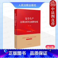 [正版]2024新 安全生产法律法规司法解释全编 第二版第2版 安全生产法律行政法规司法实务指导性案例参考书 应急管理