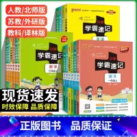 语英[人教]+数[北师](共3本) 六年级下 [正版]2025春小学学霸速记一二三四五六年级上册下册语文数学英语人教版北