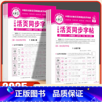 [3-6年级可选●推荐3本装]活页字帖+句式训练+同步阅读 六年级上 [正版]2025春下册王朝霞活页字帖语文正楷田字格