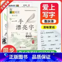 语文 七年级上 [正版]一手漂亮字七年级下册语文英语字帖人教版衡水体英语字帖八年级下册语文同步字帖初中生语文英语同步描摹
