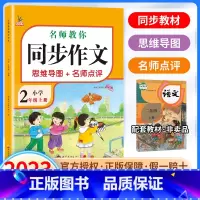 语文同步作文 二年级上 [正版]2023新版小学生同步作文二年级上册人教版同步作文小学语文阅读理解专项训练题作文书写作答