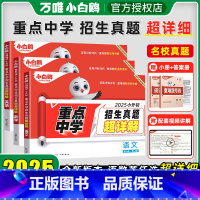 语数英❤小升初真题超详解[三本套装] 小学升初中 [正版]2025万唯小白鸥小升初真题卷超详解数学语文英语毕业分班考试卷