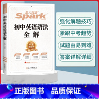 英语 [正版]2025英语初中英语语法全解语法大全初一初二初三中考语法词汇全练专练考点清单七年级八九年级复习资料辅导书