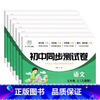 [7本套装]人教版 七年级上 [正版]七年级上册初一上册全套试卷人教版语文数学英语生物地理历史政治测试卷同步练习题册卷子