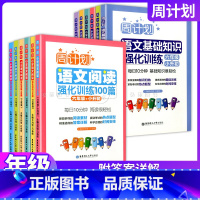 [套装2册]基础知识强化训练+阅读强化训练100篇 小学六年级 [正版]周计划小学语文基础知识强化训练阅读强化训练100