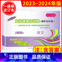 2023-2024版 中考一模 语文 初中通用 [正版]2023-2024年版上海中考一模卷两年合订本语文数学英语物理