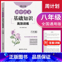 [正版]周计划初中语文基础知识高效训练 八年级/8年级 含答案 全国通用 每日10分钟 初中语文基础知识训练 出版社