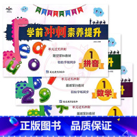 拼音+数学+语言1 幼小衔接 [正版]幼小衔接学前冲刺素养提升拼音数学语言1一2二3三综合测试卷单元过关冲刺同步训练一日