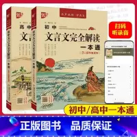 文言文完全解读一本通 初中通用 [正版]2024新版初中高中文言文完全解读一本通必修+选择性必修高中一二三年级+初中文言