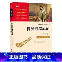 无障碍阅读励志版:鲁滨逊漂流记 [正版]无障碍阅读励志版:鲁滨逊漂流记原著完整版 小学生六年级下册课外书人教版青少年版阅