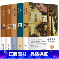 [正版]世界名著5册 傲慢与偏见中文版 飘 简爱 呼啸山庄 红与黑 插图外国文学小说 成人青少年版初中生课外读物书