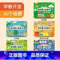 套装 ①(颜色+专注力+拼音+数学+识字) [正版]时光学识字早教安静书识字启蒙游戏书幼儿识字早教贴儿童象形看图识字卡片