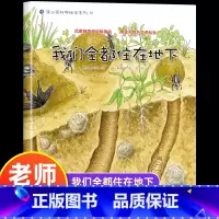 我们都住在地下 [正版]我们都住在地下 幼儿园绘本书阅读3-4-6岁 儿童科普读物科学启蒙睡前故事书 老师三到四五岁宝宝
