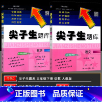 5下》尖子生题库[语+数]2本 人教版 小学五年级 [正版]2024秋版尖子生题库五年级语文数学上册下册人教版北师版小学