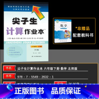 数学 六年级下 [正版]2025春尖子生计算作业本六年级下册北师版BS版口算竖式估算乘法口诀6下课外数学基础提高小学数学
