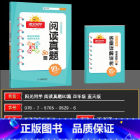 语文 小学四年级 [正版]2025春版 宇轩图书 阳光同学 百校名师阅读真题80篇蓝天版 四年级 4年级 小学语文阅读