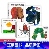 5册/套 [正版]全5册纸板书好饿的毛毛虫棕色的熊你在看什么袋鼠也有妈妈吗从头动到脚好忙的蜘蛛低幼适合0-3岁信谊宝宝起