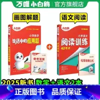 [语数提分♥2本]应用题+语文阅读42考点 小学通用 [正版]2025新版 万唯小学语文阅读训练阅读理解专项训练书 三四