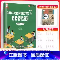 下册 七年级/初中一年级 [正版]2024庞中华字帖写字课课练初中生七年级八年级上册下册语文同步练字帖钢笔铅笔硬笔书法临