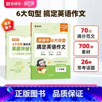 英语语法+千词+英语作文 小学通用 [正版]猿辅导 6大句型搞定英语作文小学英语练习册小学1-6年级满分作文写作模版真题