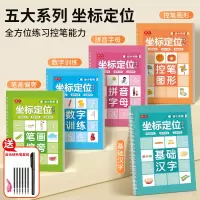 抖音同款热卖[全套5本]❤赠褪色笔套装 [正版]儿童数字拼音坐标定位凹槽练字帖幼儿园启蒙学前控笔训练宝宝幼小衔接笔画描红