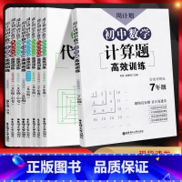数学代数综合题 八年级 [正版]2023版周计划 初中数学计算题高效训练七年级八年级九年级+中考 全国通用版 代数综合题