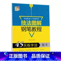 45天练字法[楷书] [正版]字酷天下技法图解钢笔教程45天练字法规范字入门36技楷书字帖每天20分钟楷书行楷自学速成练