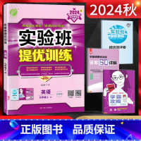 英语 九年级上 [正版]江苏版2024秋 实验班提优训练九年级英语上册 译林版YL江苏 初三9年级苏教版上学期同步课时训