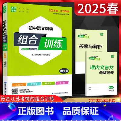 阅读组合训练 中考版[江苏专版] 九年级/初中三年级 [正版]通城学典2025版初中语文阅读组合训练中考版 江苏专版 备