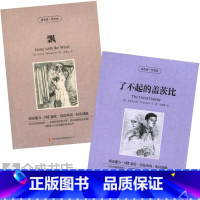 飘、了不起的盖茨比 全2册 [正版] 双语名著 飘 了不起的盖茨比 共2本 读名著 学英语 中文版+英文版 中英文对照