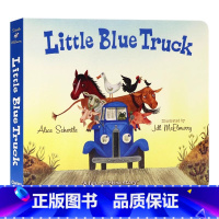 蓝色小卡车 [正版]Little Blue Truck 蓝色小卡车纸板书 英文原版绘本 交通工具认知 美国儿童图书馆协会