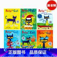[正版]Pete the Cat 皮特猫6册英文原版绘本 I Love My White Shoes 好性格养成儿童情