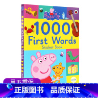 [正版]小猪佩奇贴纸游戏书 1000个单词汇38个生活场景 英文原版Peppa Pig 1000 first word