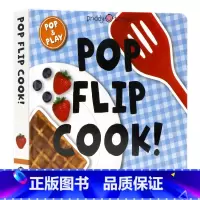 [正版]烹饪 我是小厨师 英文原版绘本 Pop and Play Pop Flip Cook 认知启蒙亲子互动纸板操作