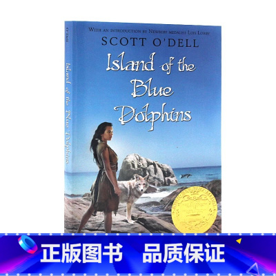 蓝色海豚岛 [正版]蓝色海豚岛英文原版小说 Island of the Blue Dolphins 纽伯瑞金奖安徒生奖