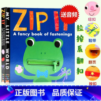[正版]英文原版绘本 My Little World Zip It 幼儿认知 拉链系绳操作玩具书 幼儿童早教启蒙纸板书