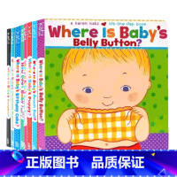 [正版]Karen Katz翻翻书8册 英文原版绘本 卡凯伦卡茨 Where is baby's Belly Butt