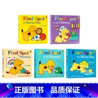 找小玻系列5册 [正版]找小玻系列 英文原版绘本 Find Spot 儿童启蒙精装小波躲猫猫纸板翻翻书 图画故事书 幼儿