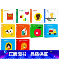 小手摸摸全知道10册 [正版]小手摸摸全知道触摸书英文原版绘本 字母单词认知/数字/形状/动物/建筑英语读物幼儿童感知早