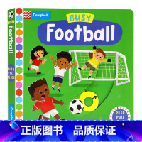 [正版]2022新版Busy系列 忙碌的足球机关操作书 英文原版绘本 Busy Football 推拉滑动纸板书 儿童