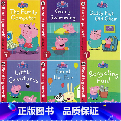 [正版]粉红猪小妹佩奇分级阅读6册绘本 Peppa Pig Read it yourself with Ladybir