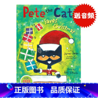 [正版]英文原版绘本 Pete the Cat Saves Christmas皮特猫拯救圣诞节主题绘本大开平装好性格养