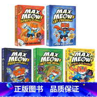 马克思猫1-5册全集合售 [正版]马克思猫12345册全集英文原版 Max Meow1-5 爆笑英文全彩漫画小说小学英文