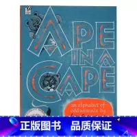 [正版]怪动物 A-Z 字母书 英文原版绘本 Ape in a Cape 凯迪克银奖绘本 平装大开彩色绘本 廖彩杏书