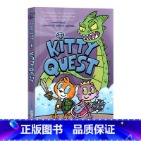 [正版]小猫探险英文原版漫画小说 Kitty Quest 儿童幽默爆笑全彩冒险章节桥梁图画故事书青少年英语课外小说读物