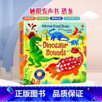 [正版]Usborne出品 恐龙触摸发声书 英文原版绘本 Dinosaur Sounds 恐龙科普认知 低幼儿童纸板洞