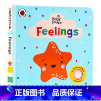 [正版]Baby Touch: Feelings 宝宝情绪管理启蒙认知触摸书 英文原版绘本 小瓢虫出版大开本纸板触摸书