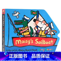 [正版]英文原版绘本 Maisy's Sailboat 小鼠波波 纸板造型 低幼儿童 启蒙 航海 帆船 纸板书 异形