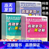 语文+数学+英语[人教版] 六年级上 [正版]高效学习周计划少年素质教育报一二年级三四年级五六年级上下册语文数学英语人教